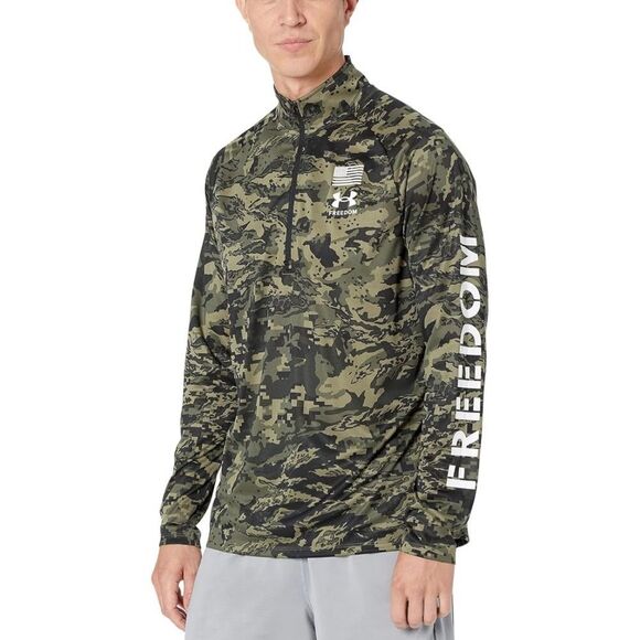 Large Under Armour Green and Black Military Field Jacket (m1) - Picture 1 of 6